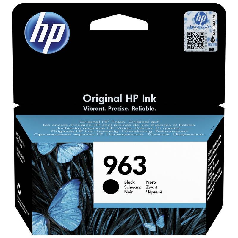 HP 963Xl Pack de 4 Cartouches Authentiques d'encre Noire/Cyan