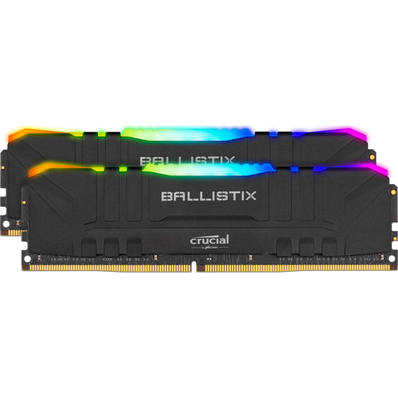 CRUCIAL - Barrette mémoire Ballistix RGB 2 x 8 Go DDR4-3600 - Noir