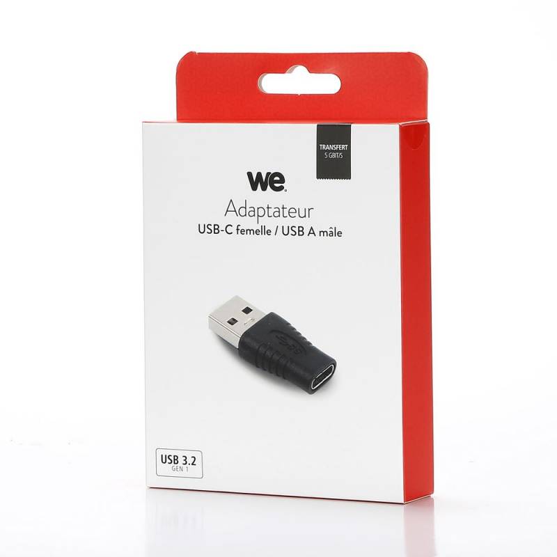 WE - Adaptateur USB : USB-C (F) vers USB-A (M)