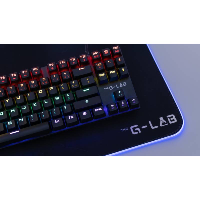 G-Lab - Clavier Gaming Mécanique TKL Hydro - Bleu / Blanc / Rouge