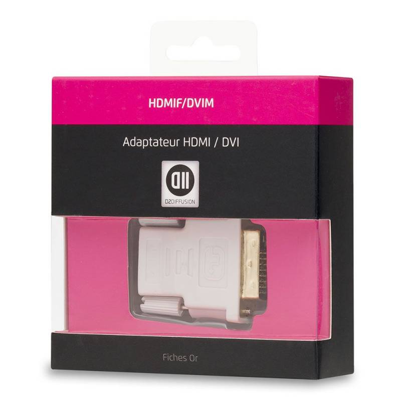 D2 DIFFUSION - Adaptateur Micro et Mini HDMI mâle/HDMI femelle Noir